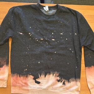 Stylish Black and Pink Women's Sweatshirt